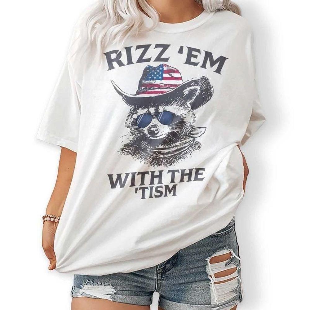 Rizz Em With The Tism Retro Vuitino Shirt
